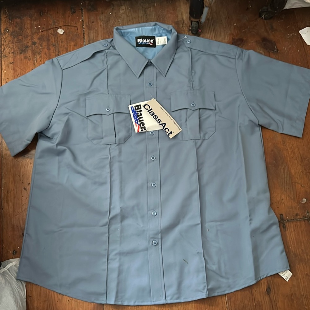 3/$40 NOSWT Blauer Class Act Shirt Military Police EMT 1st Responder Service VTG